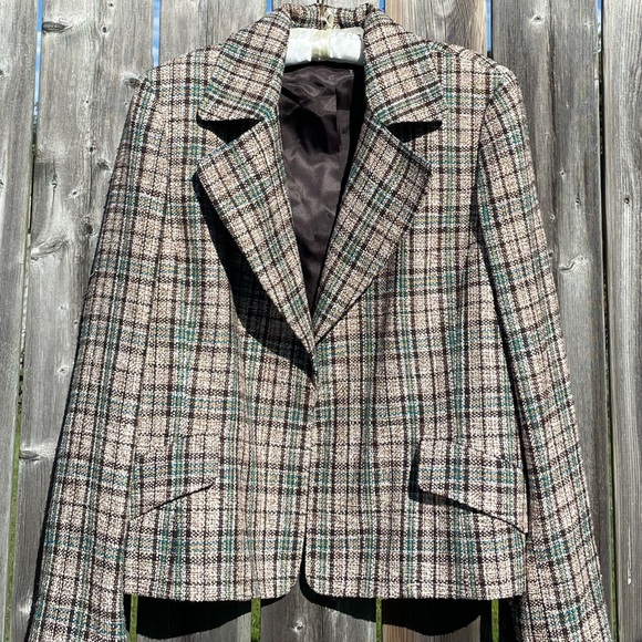 Oversized plaid blazer - Picture 4 of 5